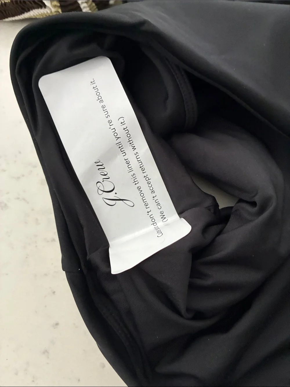 J. Crew NWT Classic Black Square Neck sz12 One-Piece Swimsuit